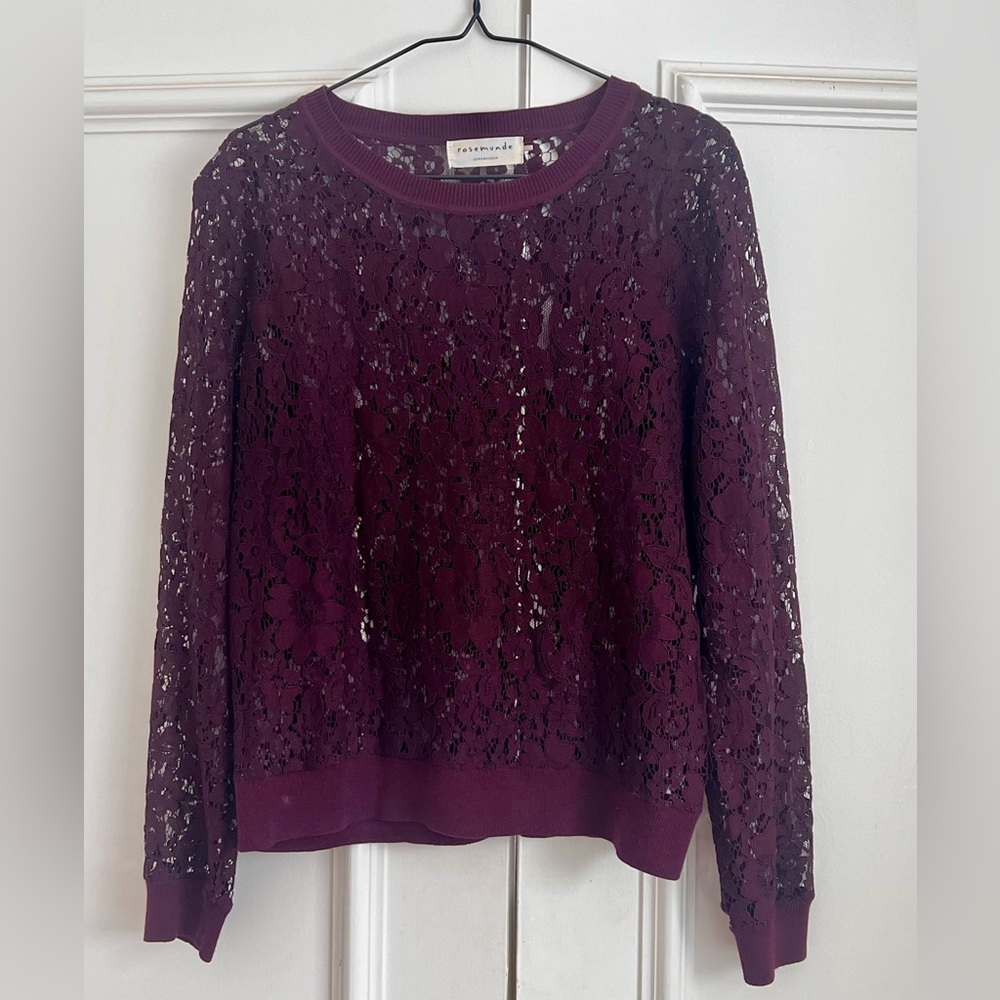 Rosemunde Purple Lace Sweater